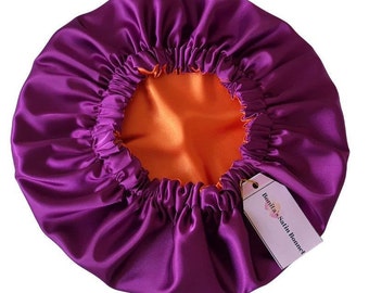 Handgemaakte omkeerbare satijnen haarmuts: aanpasbare pasvorm