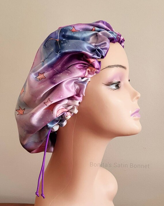 Kids Adjustable Satin Bonnet With 