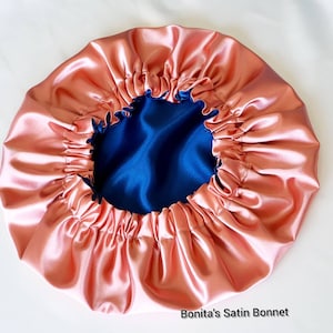 Custom Satin Bonnet, Reversible Hair Bonnet
