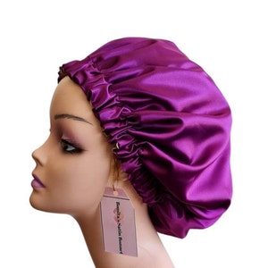 Reversible Satin Bonnet, Hair Bonnet