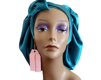 Verstellbare Satin-Haarhaube|Reversierbare Satinhaube