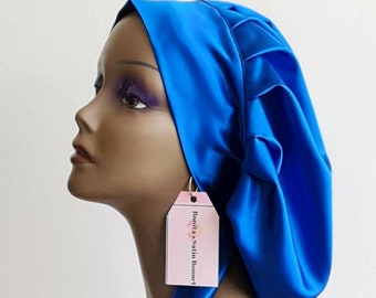 Adjustable Satin Hair Bonnet with Ties|Satin Bonnet