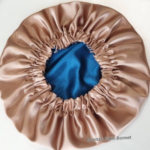 Gorro de Cetim Reversível | Touca de cabelo