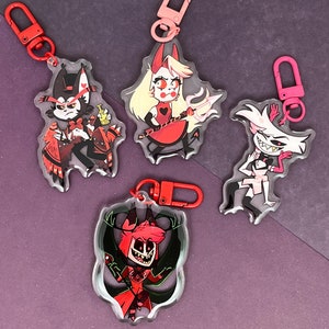Hazbin Hotel acrylic keychains 2.7&quot; inch (7cm) | Acrylic Charm