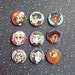 Owl House buttons/pins | 38mm/1,5' inch |  Luz, Eda, Amity, Hooty, Gus, Willow, King, Lilith, Hunter 
