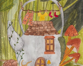 Teapot fairy house by Romany Rose