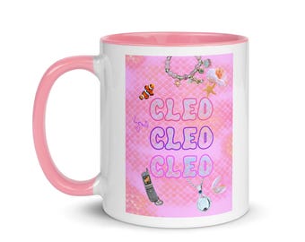 Cleo H20 Mug with Color Inside Pink
