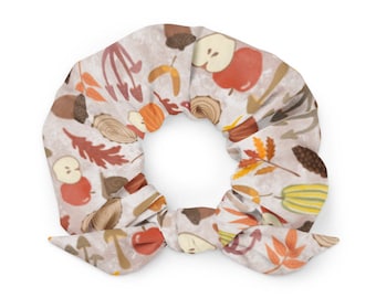 Autumn Print Scrunchie