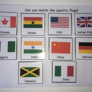 Play Matching game - All country Flags - Online & Free