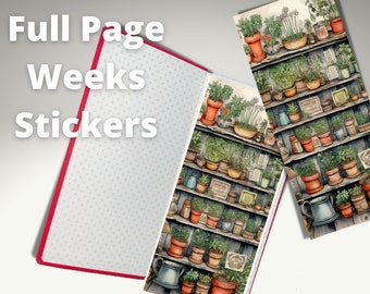 Herb Garden Hobonichi Weeks Full Page Sticker