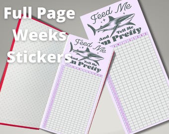 Period Tracker Full Page Hobonichi Sticker