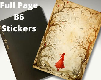 Little Red Full Page B6 Stickers