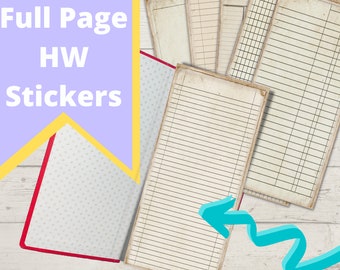Vintage Full Page Hobonichi Weeks Stickers