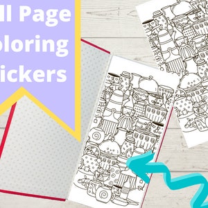 Tea Pots Hobonichi Weeks Full Page Coloring Sticker