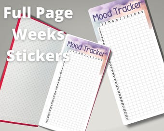 Mood Tracker Full Page Hobonichi Sticker