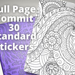 Ocean Waves Coloring Standard Sized Commit 30 Full Page Coloring Sticker
