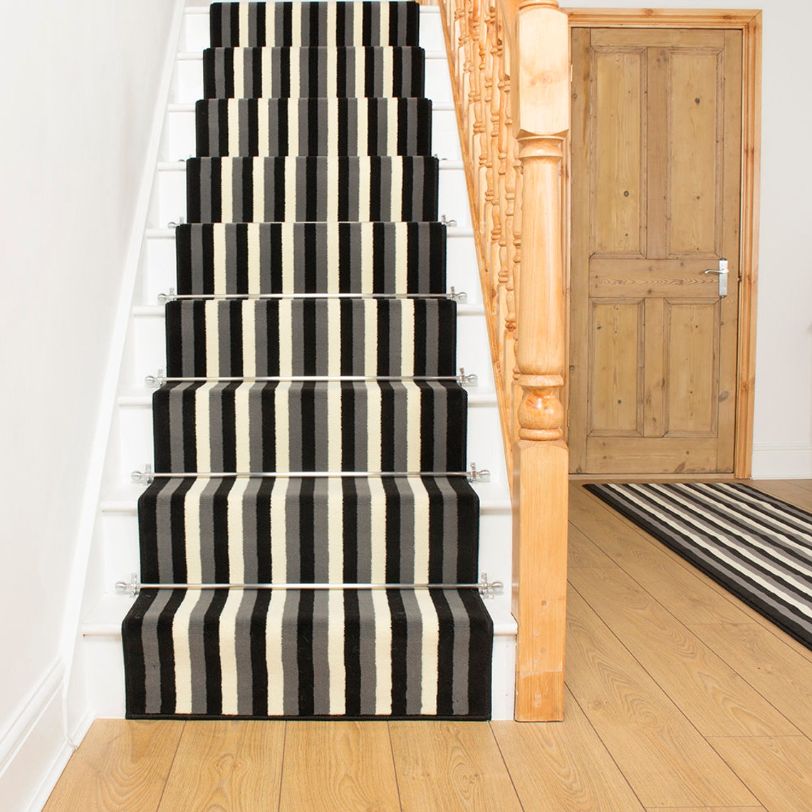 Broad Black Stair Carpet Runner Etsy UK