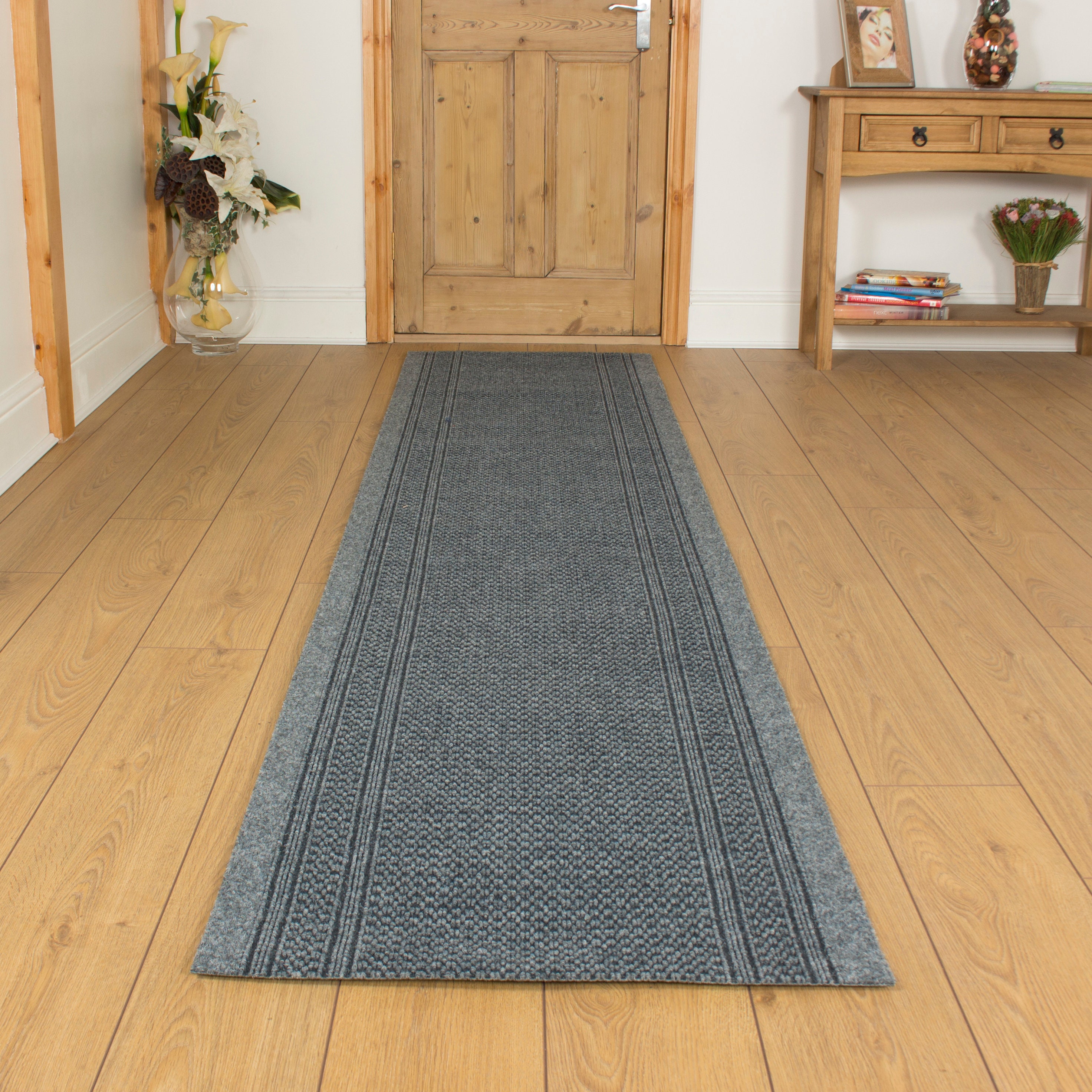Aztec Grey Hallway Carpet Runner Etsy