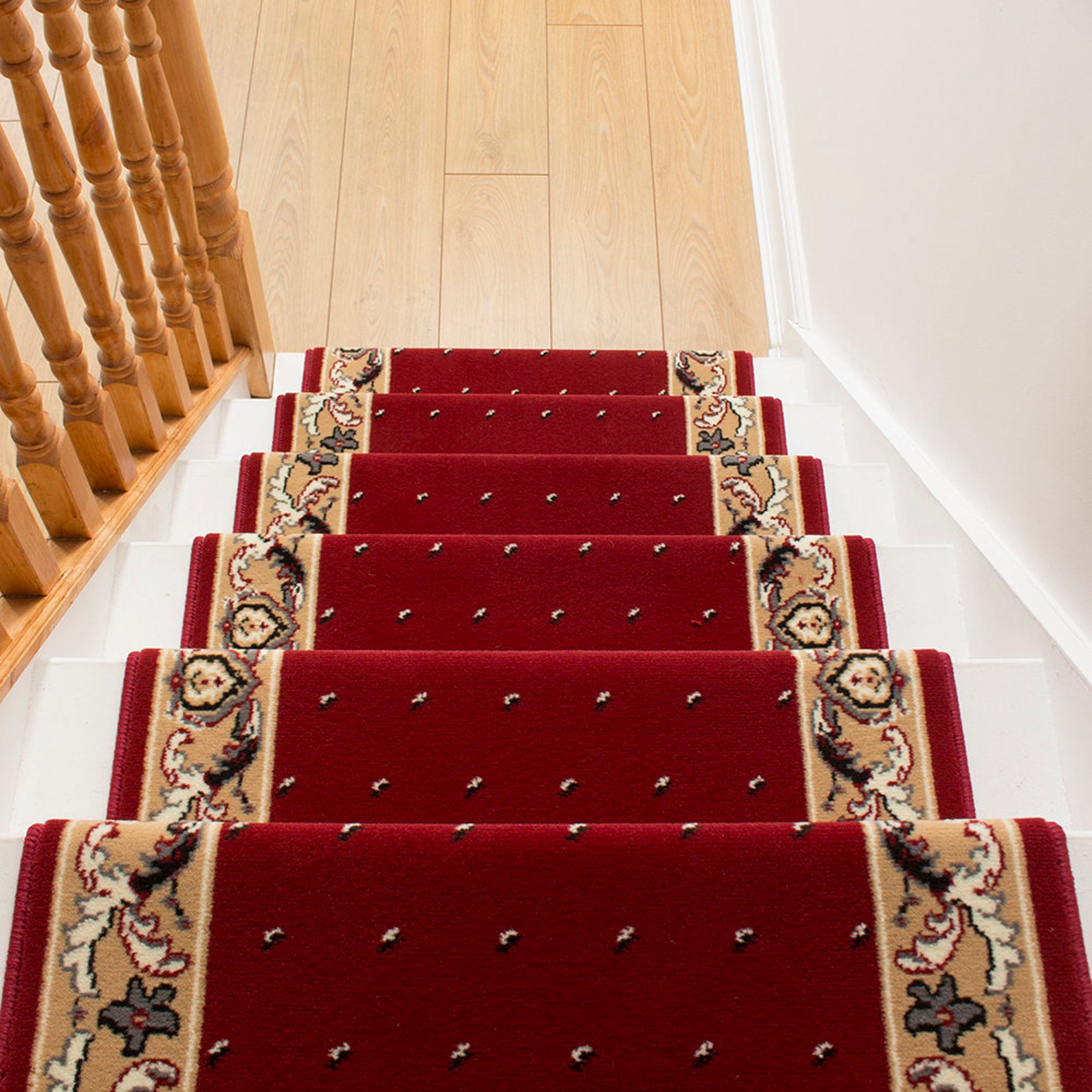 Pin Dot Red Stair Carpet Runner Etsy UK