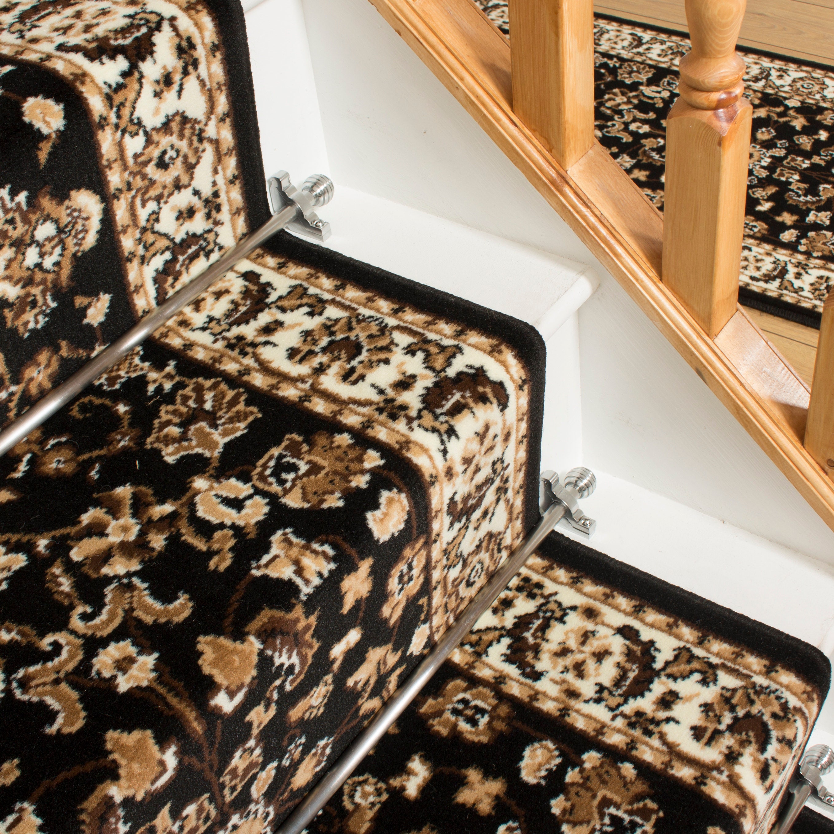 Persian Black Stair Carpet Runner Etsy