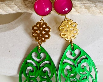 Ohrring „Green Squiggly“