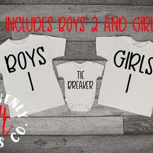 Geschwister Schwangerschaft Ankündigung SVG / Krawatten breaker Baby SVG / Geschwister & Baby SVG. Jungen und Mädchen Tie Breaker svg png sublimation digitale Datei