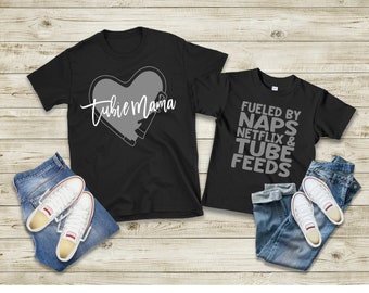 Tubie Mama SVG , Matching Mama and Baby tubie SVG , G-Tube svg, PEG tube svg, Feeding Tube Mama svg png digital download, G-Tube Sublimation