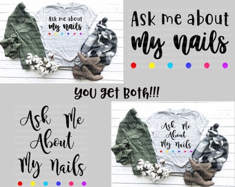 Frage mich nach meinen Nägeln SVG PNG , Nails SVG, Nagellack svg , Digital Download , Sublimation , Nagellack Streifen svg