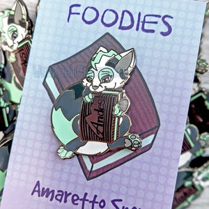 Enamel Fursona Pin - Foodie, Candy, Mint, Furry, Fox