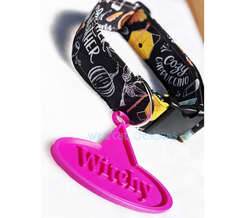 Witch Hat XL Fursuit Dog Tag Resin/3D Print, Costume accessory image 2