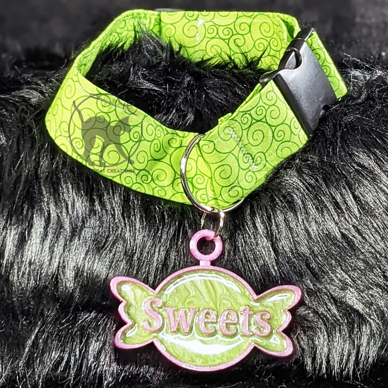 Candy XL Fursuit Dog Tag Resin/3D Print, Costume accessory image 2