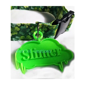 Slime XL Fursuit Dog Tag Resin/3D Print, Costume accessory image 5