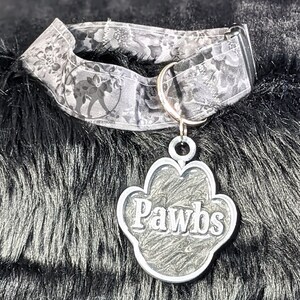 Paw XL Fursuit Dog Tag Resin/3D Print, Costume accessory image 2