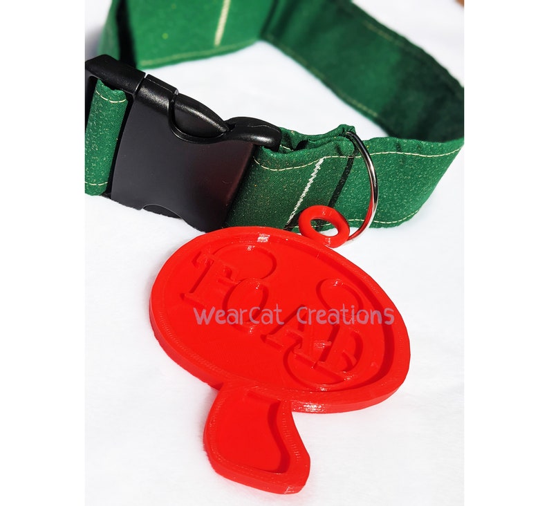Mushroom Toadstool XL Fursuit Dog Tag Resin/3D Print, Costume accessory image 6