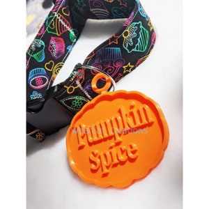 Pumpkin XL Fursuit Dog Tag Resin/3D Print, Costume accessory image 6