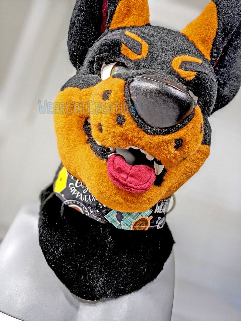 MADE TO ORDER Collar 2 wide xl size for fursuit, pet play, puppy play, fursuit prop, kitten play, cosplay image 9