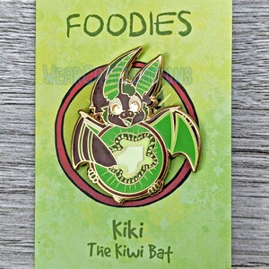 Enamel Fursona Pin Foodie, Candy, Mint, Furry, Fox Amaretto and Kiki