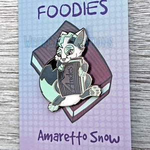 Enamel Fursona Pin Foodie, Candy, Mint, Furry, Fox image 3