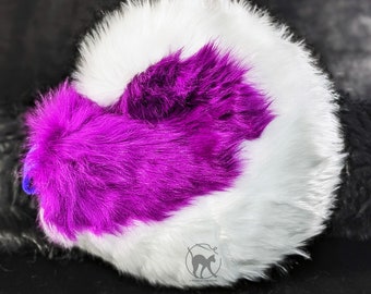 XL Grape Curl Fursuit Tail - 28" furry, husky, costume, cosplay, jenna, balto