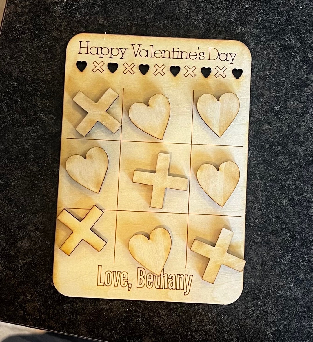 Gioco classico in legno, 12,7 x 12,7 cm, tavola da viaggio, decorazione per la casa, set regalo per pausa caffè in famiglia (nero