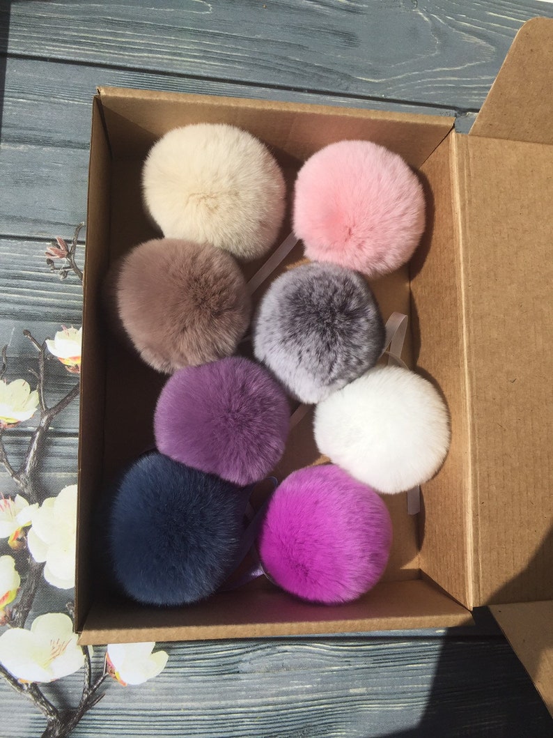 fluffy pom poms for baby hats