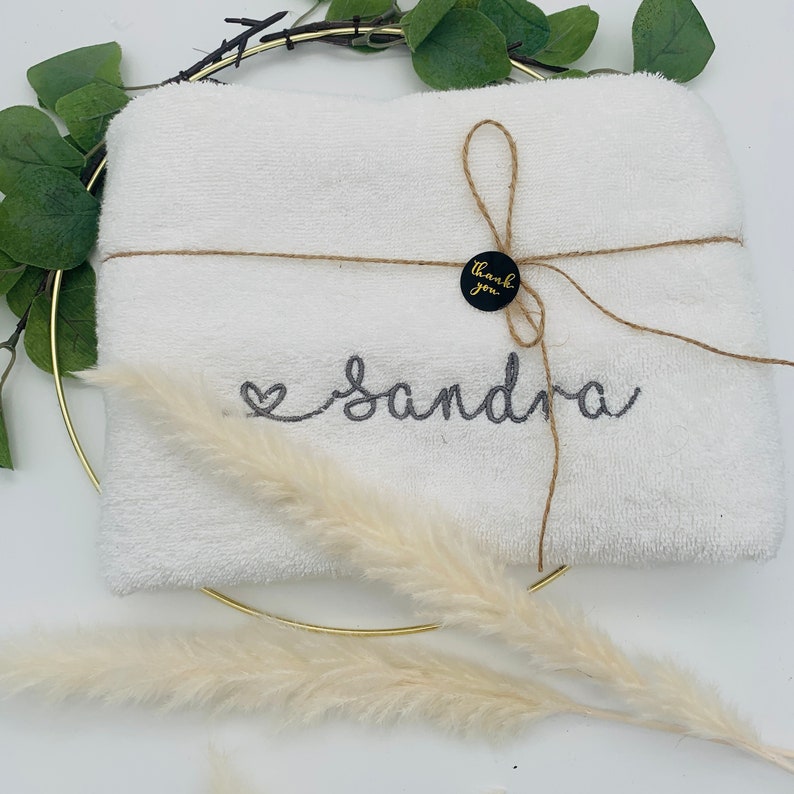 Duschtuch mit Name, Geschenk personalisiert, Badetuch personalisiert Bild 2