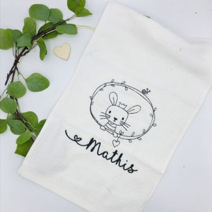 Children's gift personalized, guest towel with name and animal motifs image 5