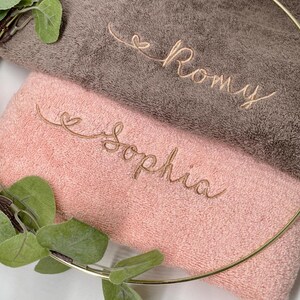 Personalized Bath Towel | High-quality towel with embroidered name | Unique gift for him & her image 5