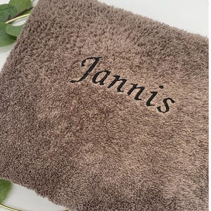 Personalized Bath Towel | High-quality towel with embroidered name | Unique gift for him & her image 12