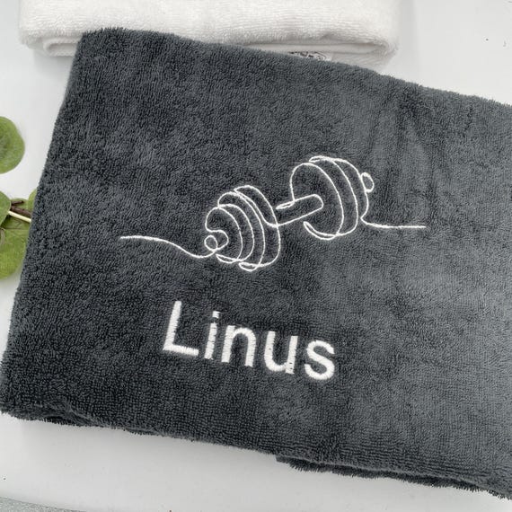 Fitness Handtuch mit Name, Geschenk personalisiert, Sporthandtuch personalisiert