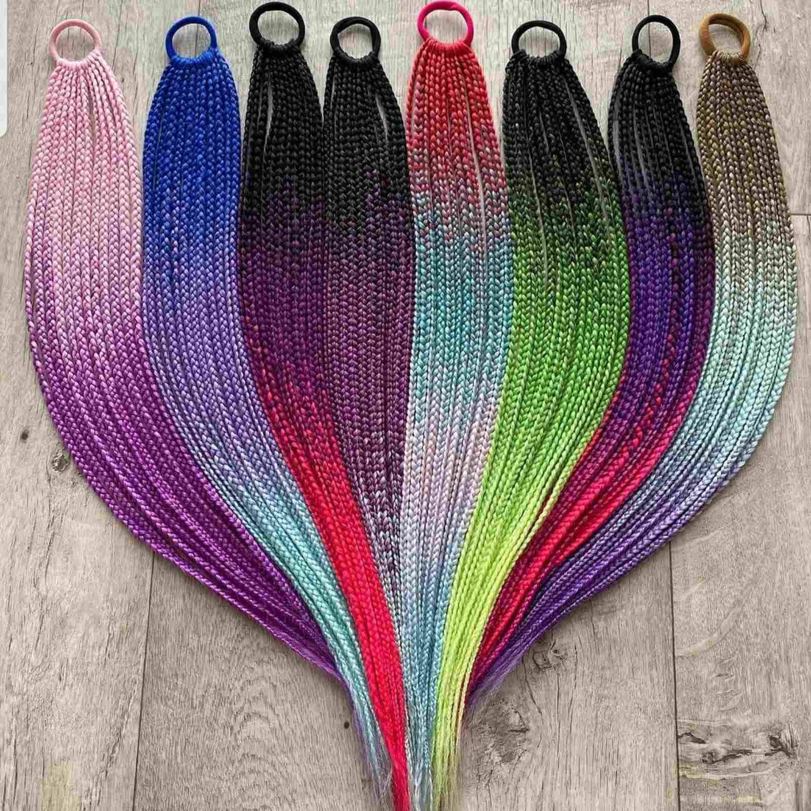 Cabello trenzado canekalon extensiones de cabello Etsy