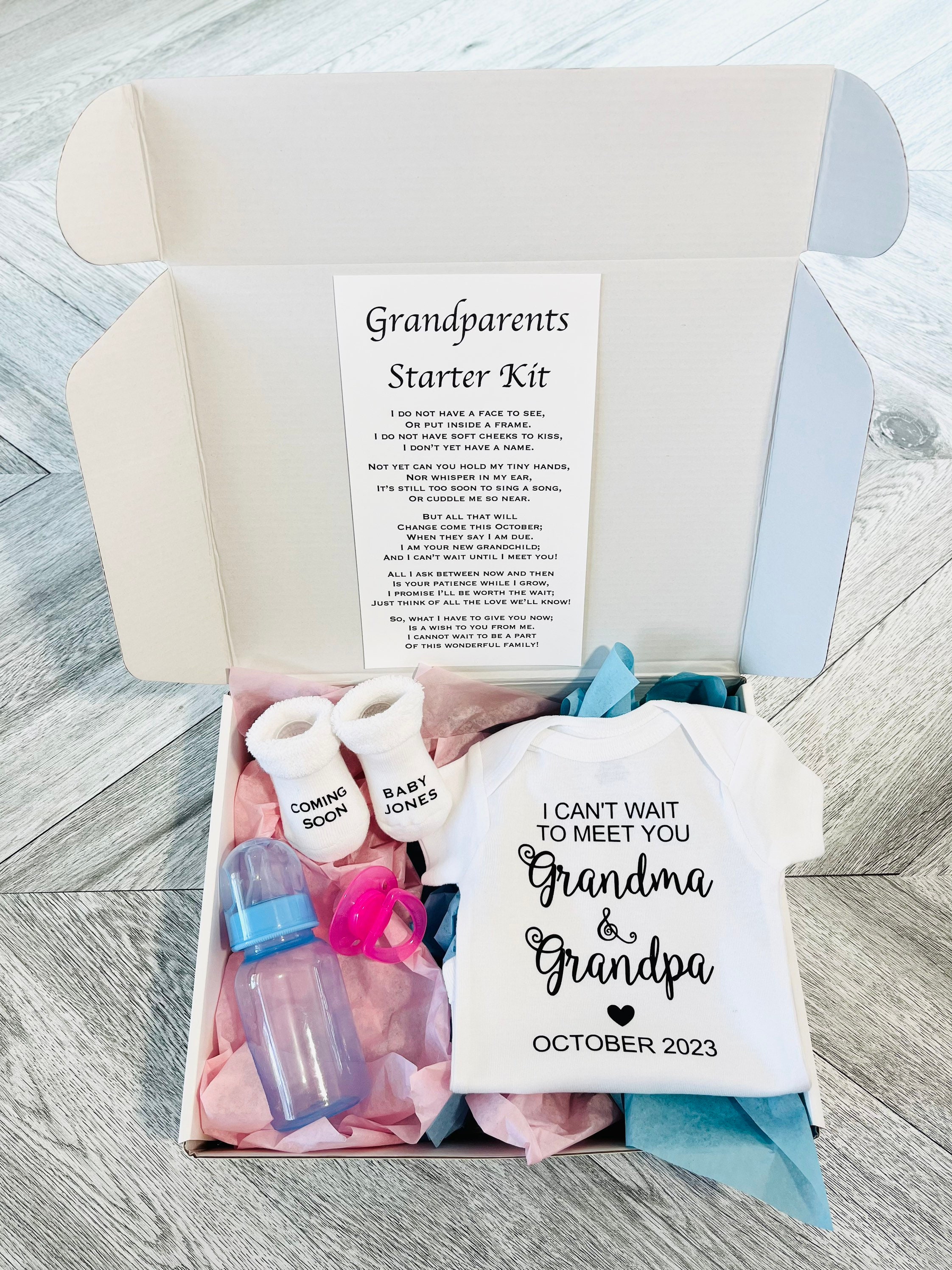  The Grandparent Gift Baby Keepsake Kit Farm House