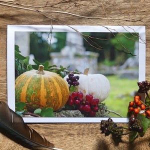Récolte - Carte de vœux d’automne - Carte de vœux Halloween - Carte citrouille - Irlandais - Blank Inside