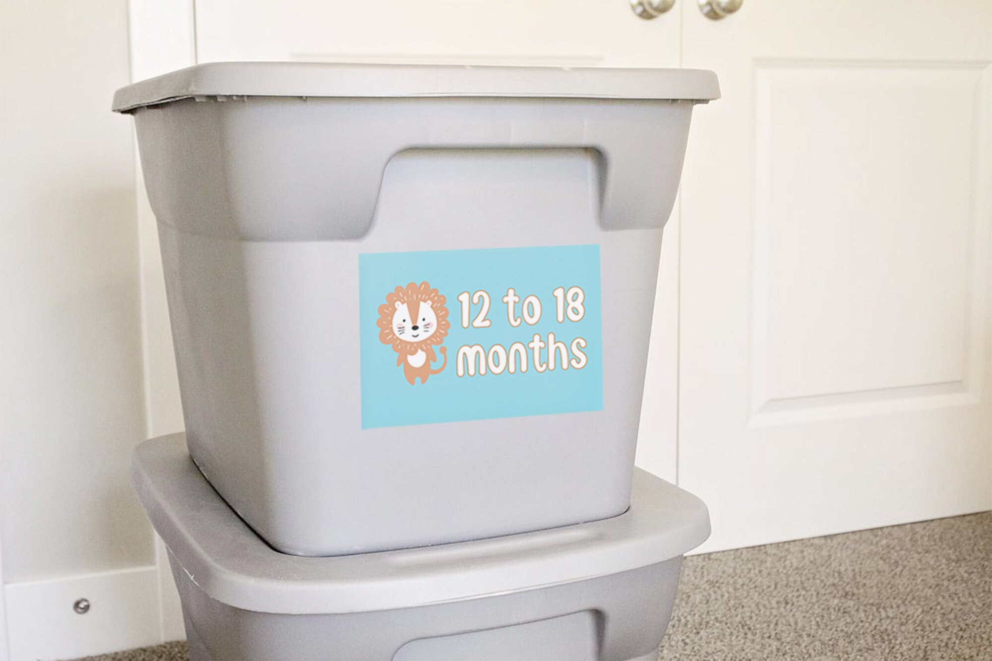 Baby clothes storage labels Etsy